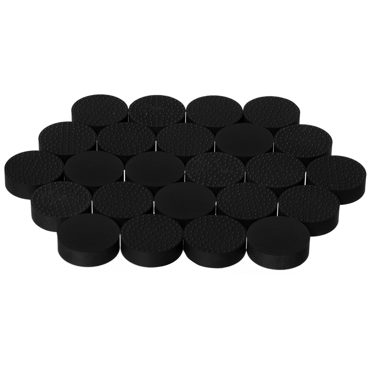 Gardenised 24-Pack Pot Feet - Solid Rubber Risers with Non-Slip Grip for Outdoor & Indoor Planters Flower Pots and Containers - Prevents Stains Rot and Moisture Damage on Wood Cement and Tile Surfaces